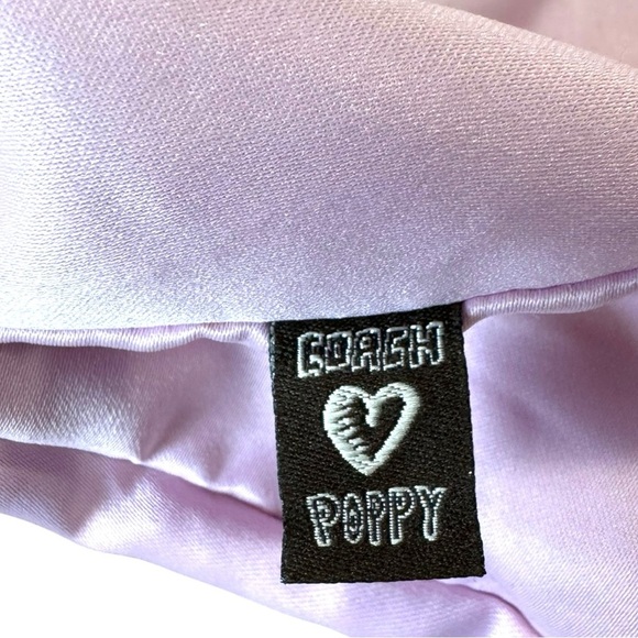 Rare Coach Poppy Metallic Champagne Leather Shoulder Hobo Bag Style 16374 - Picture 12 of 16